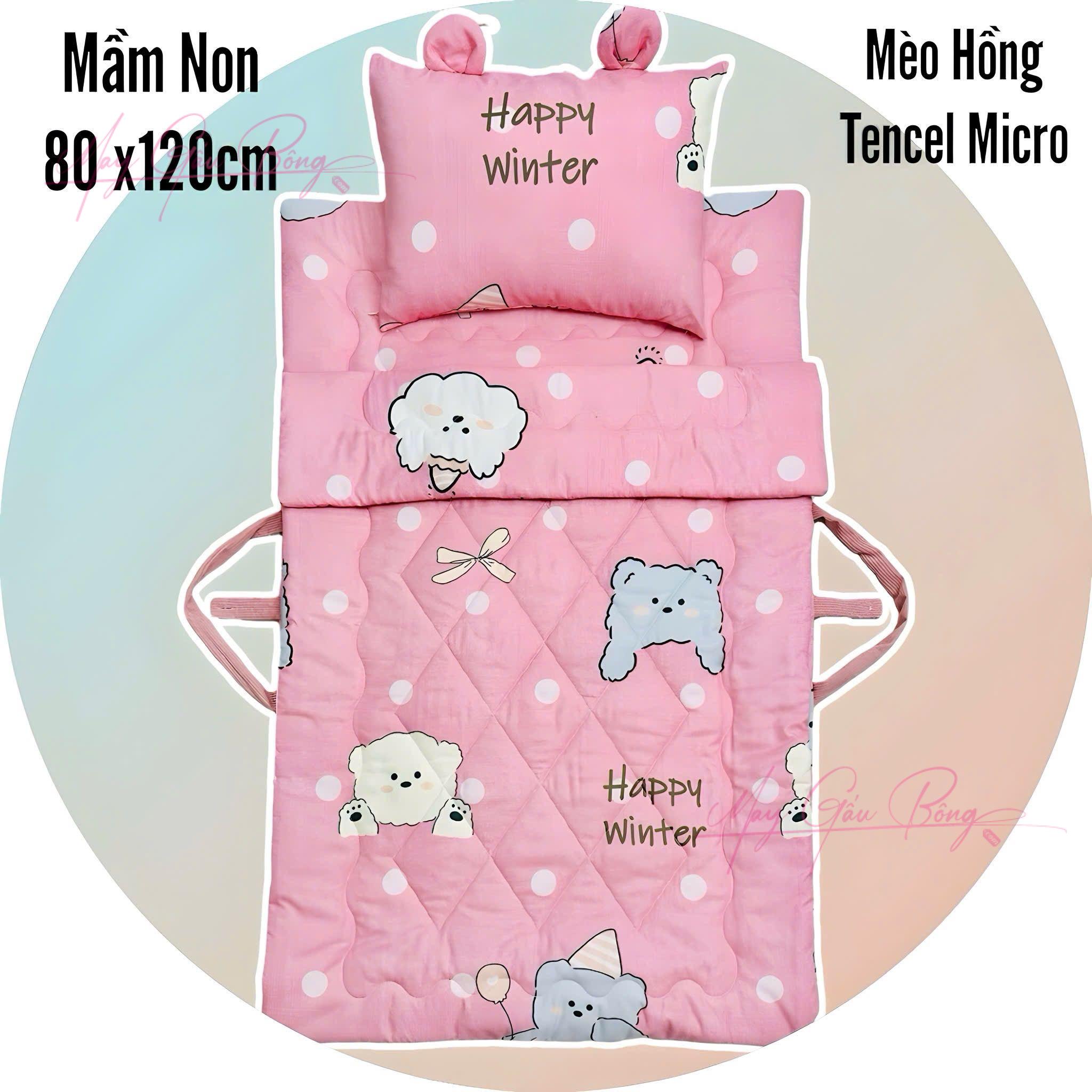 Bộ chăn gối tiểu học – thiết kế gọn nhẹ, tiện lợi cho giờ nghỉ trưa ở trường