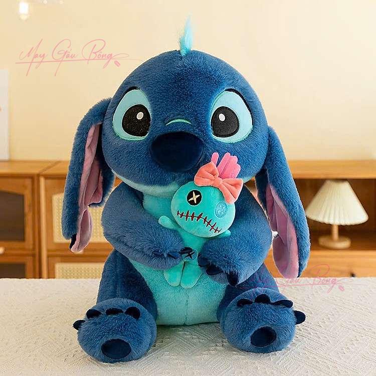 Gấu Bông Stitch xanh ôm Vịt Trắng