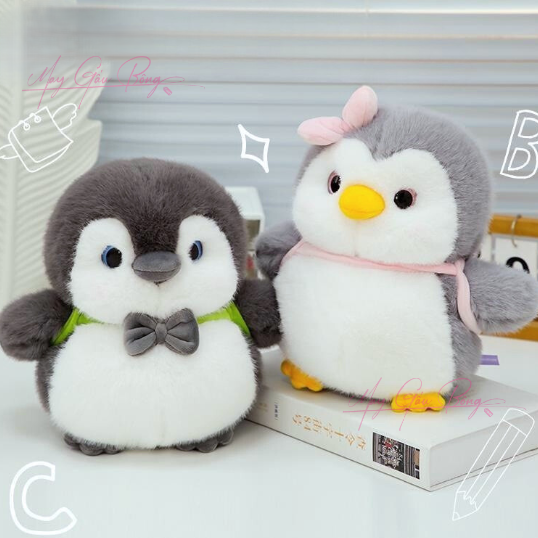 Gấu bông Chim Cánh Cụt Mang balo
