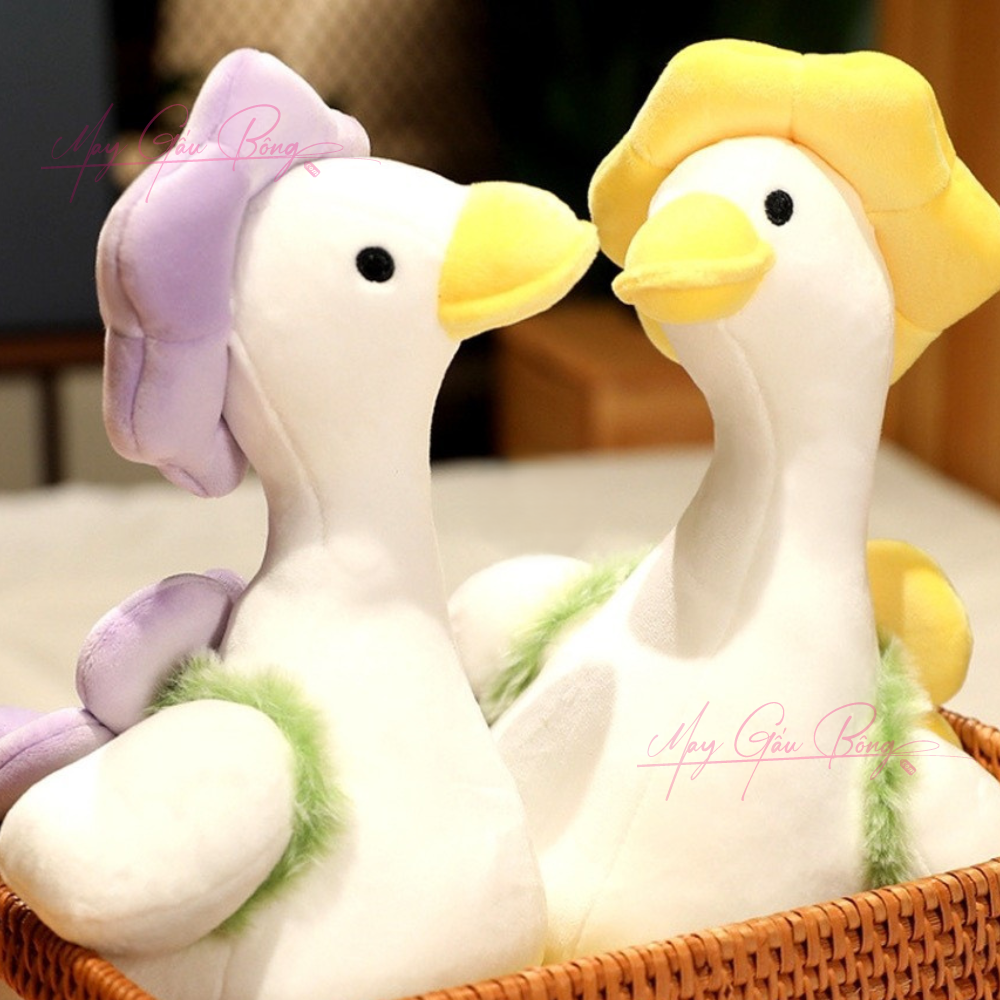 Vịt Bông Đội Nón Vàng lông tơ Smooth siêu mềm