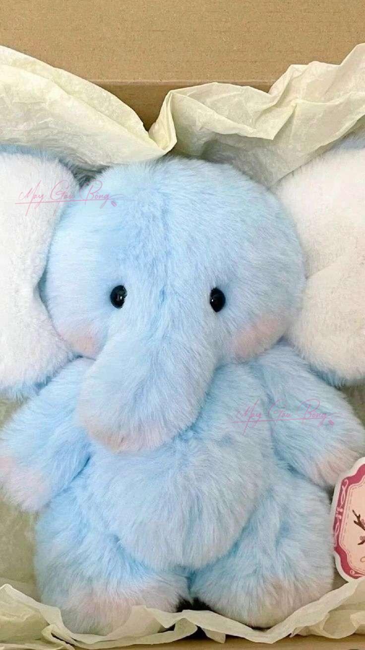 Balo gấu bông Elephant chú voi happy face