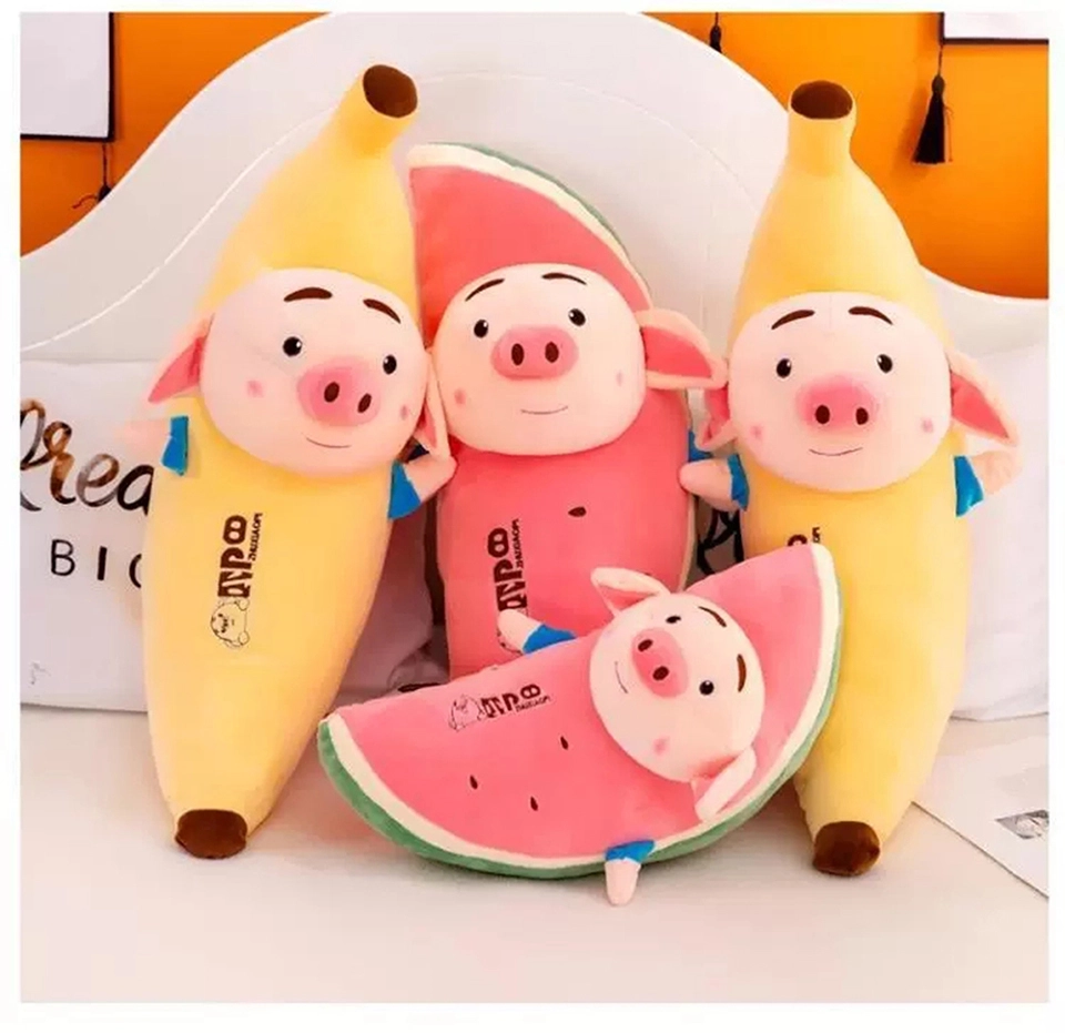 Gối ôm dưa Hấu  mix với heo