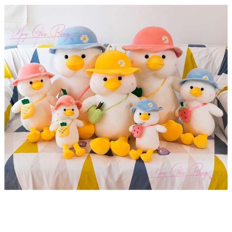 Gấu bông vịt đeo túi