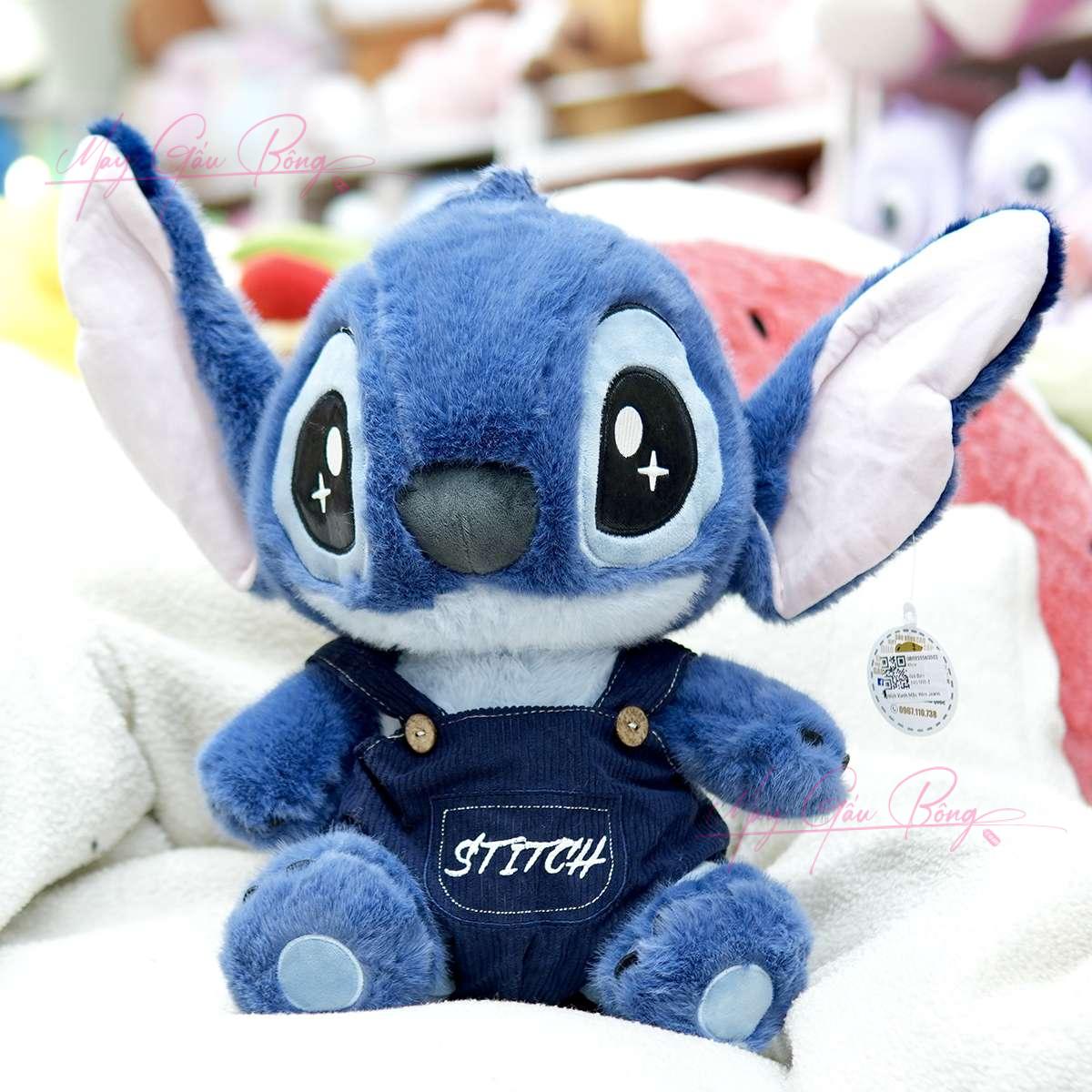 Gấu Bông Stitch xanh ôm Vịt Trắng