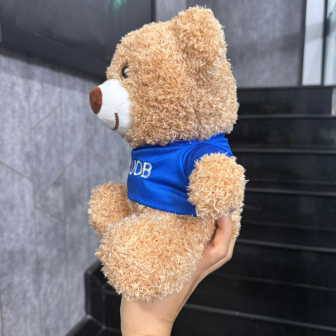 gau bong theu logo theo yeu cau gia re