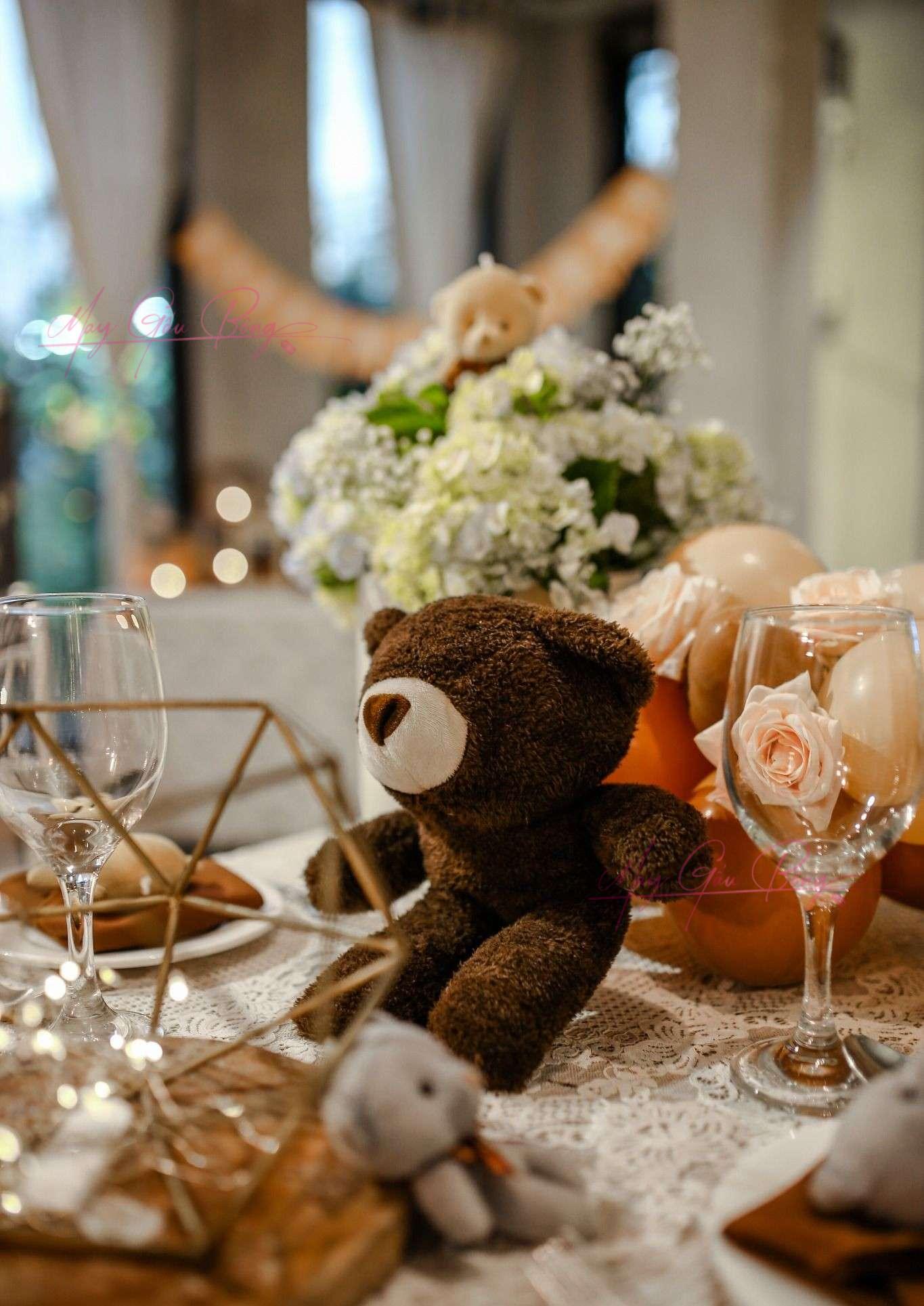 Gấu bông trang trí decor sự kiện giá rẻ