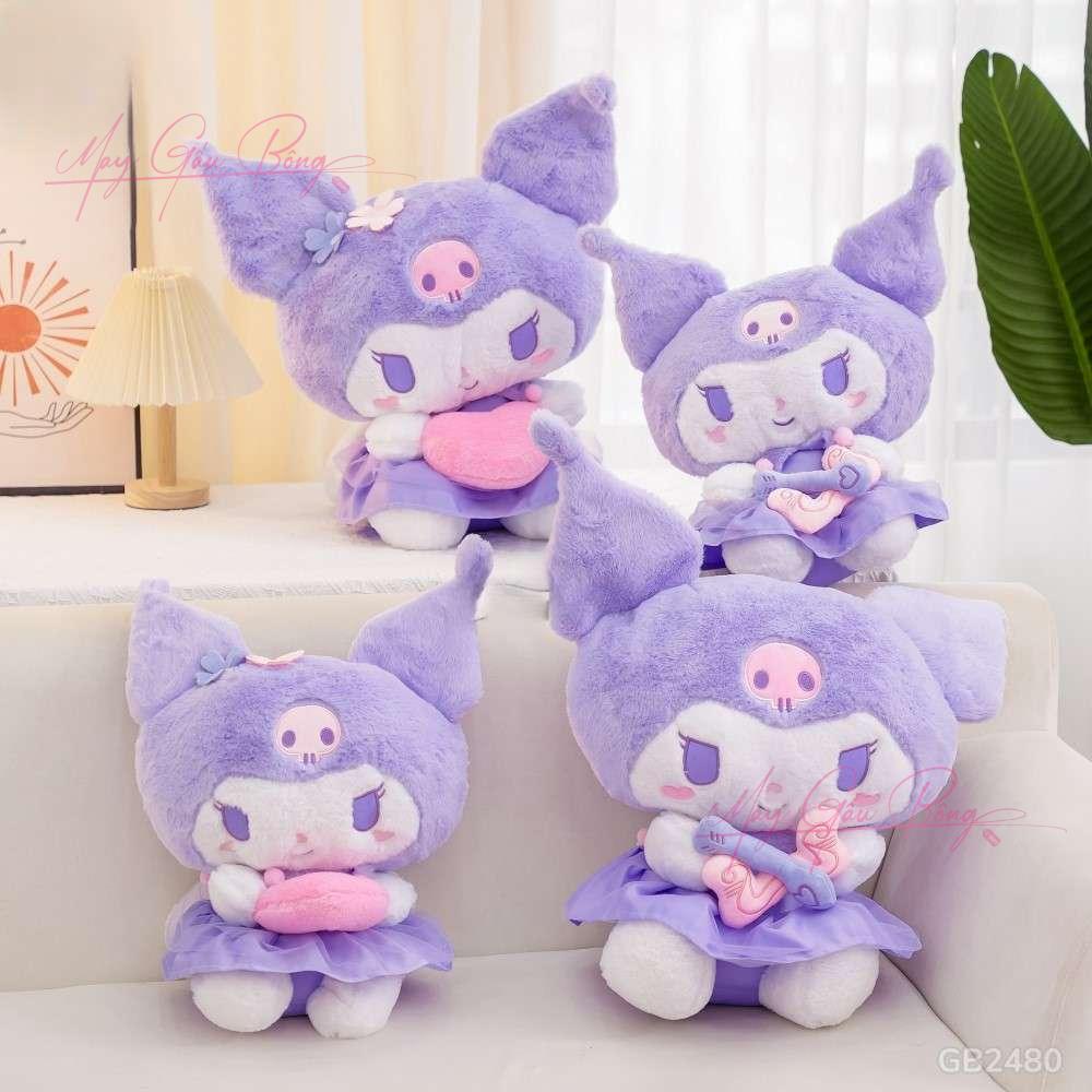 Gấu Bông Kuromi Nơ Tím Dễ Thương
