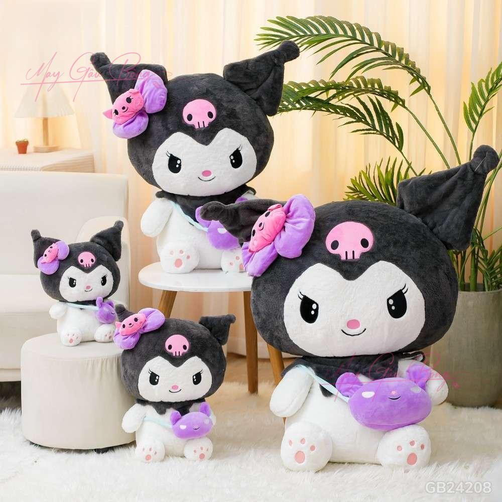 Gấu Bông Kuromi Nơ Tím Dễ Thương