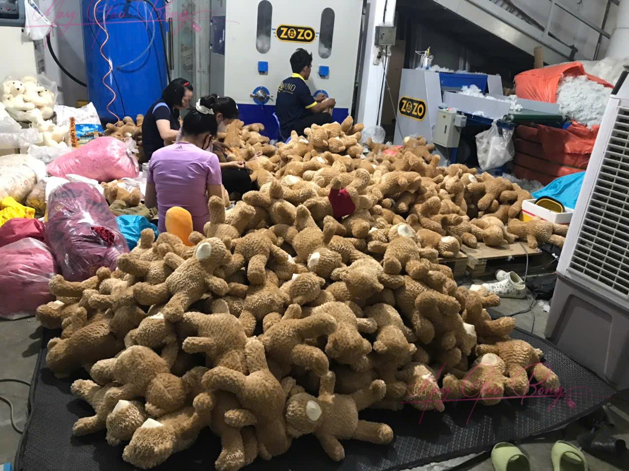 Bom nhoi gon gau bong gia re tai HCM