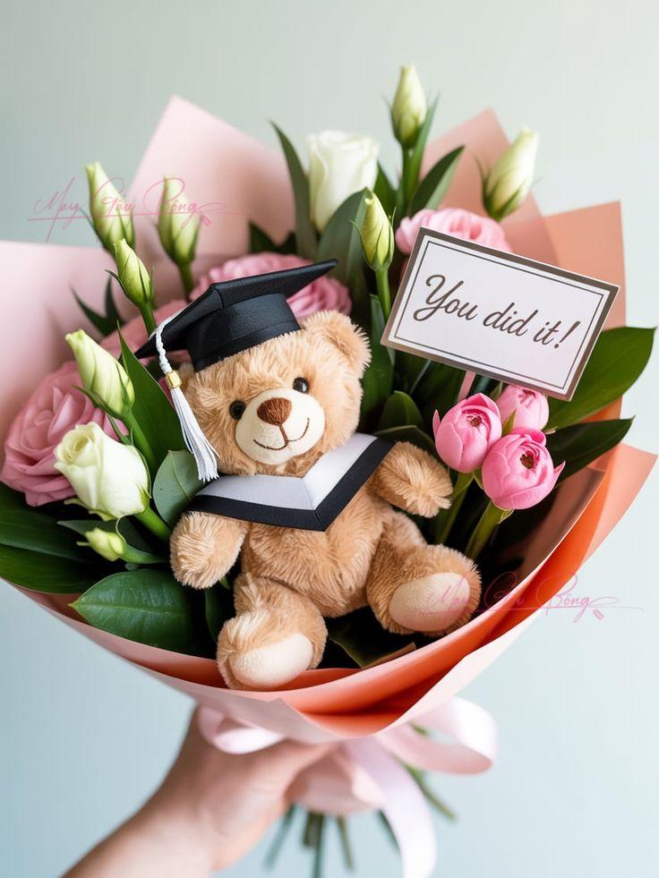 gấu bông tốt nghiệp
