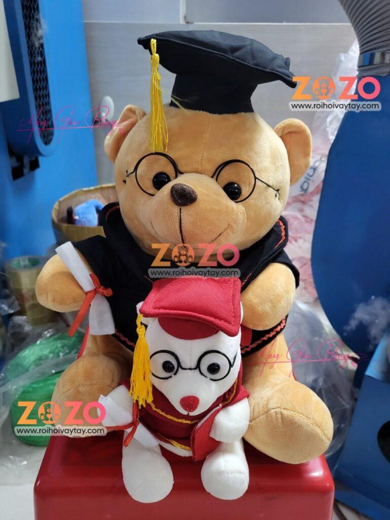 gấu bông tốt nghiệp