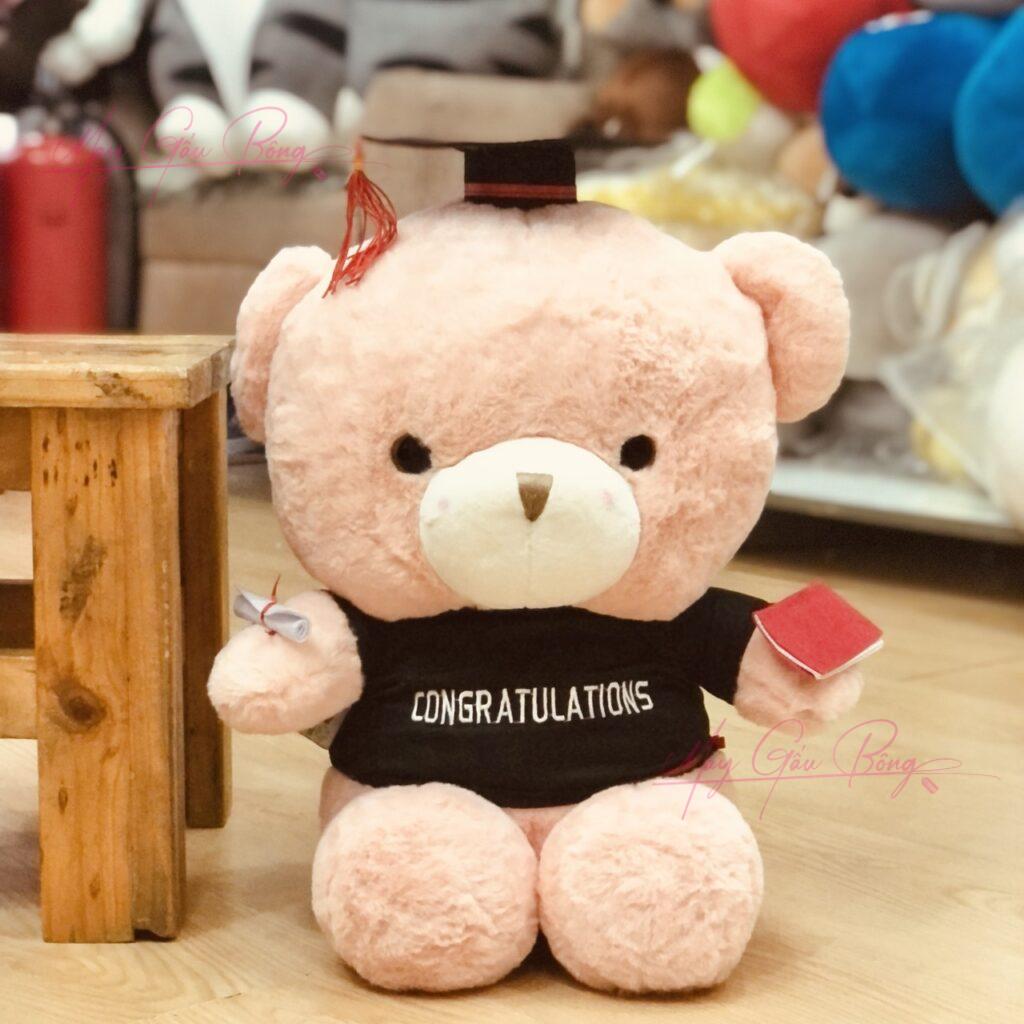 Gấu Bông Tốt Nghiệp Cao Cấp – Đặt Sản Xuất Theo Yêu Cầu Tại Xưởng ZoZo 1 gấu bông tốt nghiệp