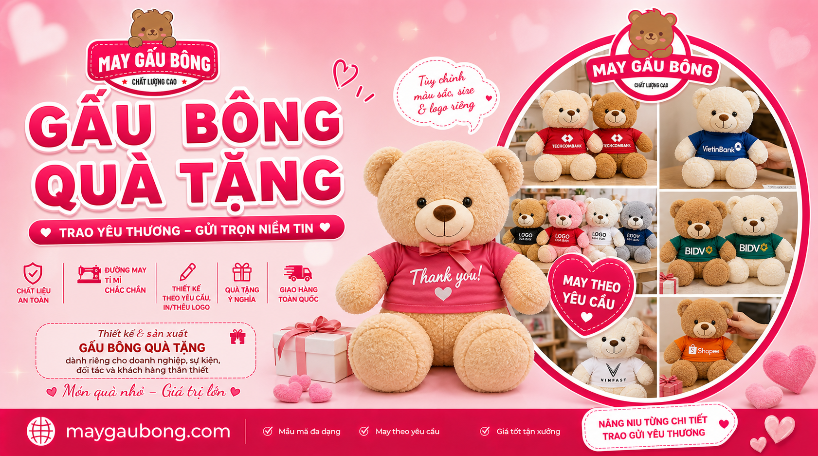 Gấu bông quà tặng