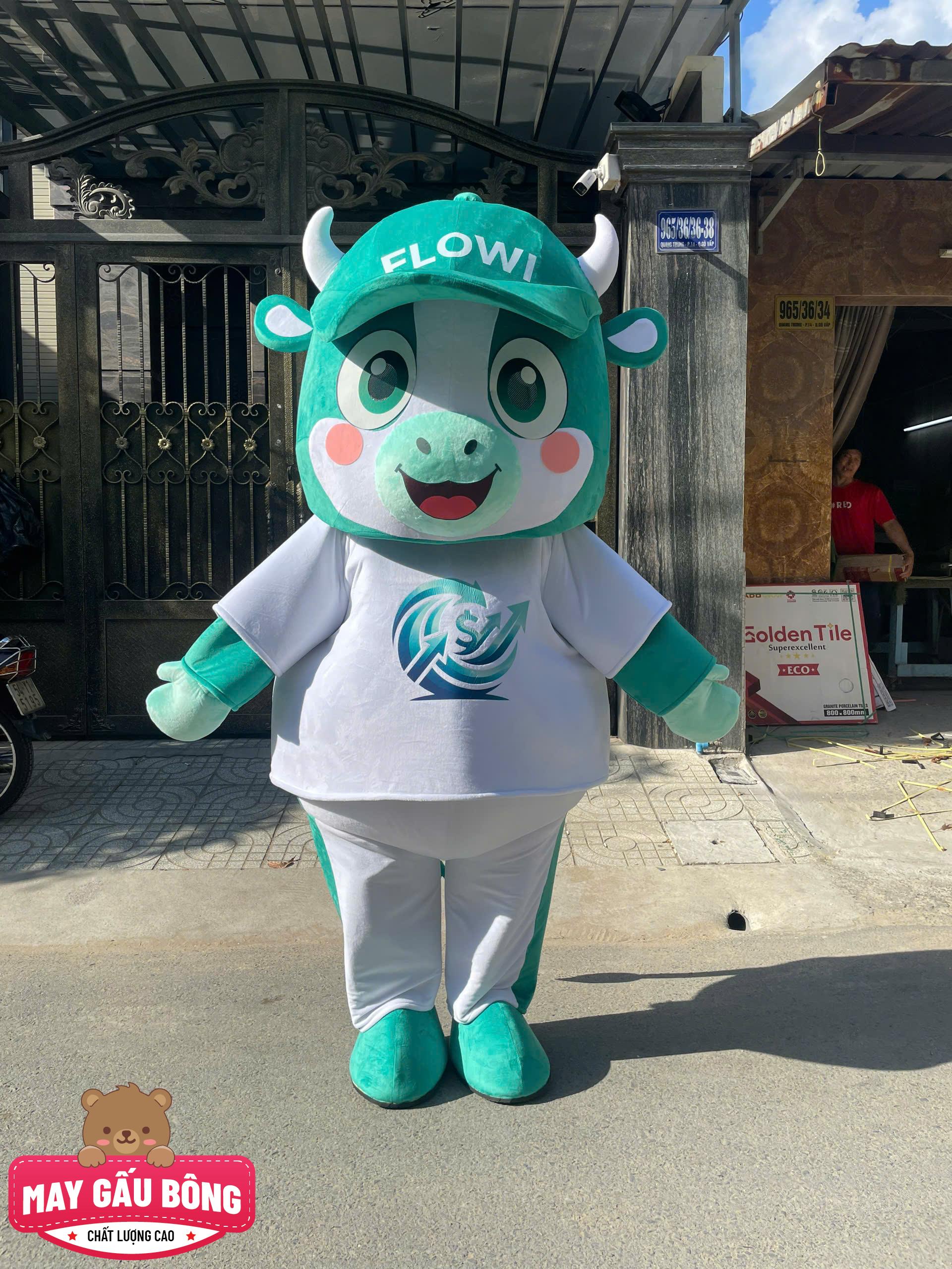 MASCOT BÔNG BÒ FLOWI MASCOT BÔNG BÒ FLOWI