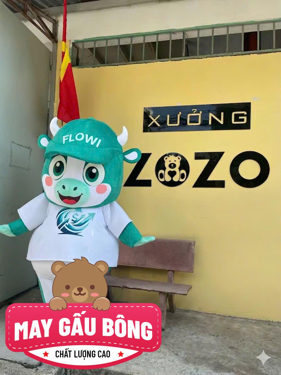 MASCOT BÔNG BÒ FLOWI MASCOT BÔNG BÒ FLOWI
