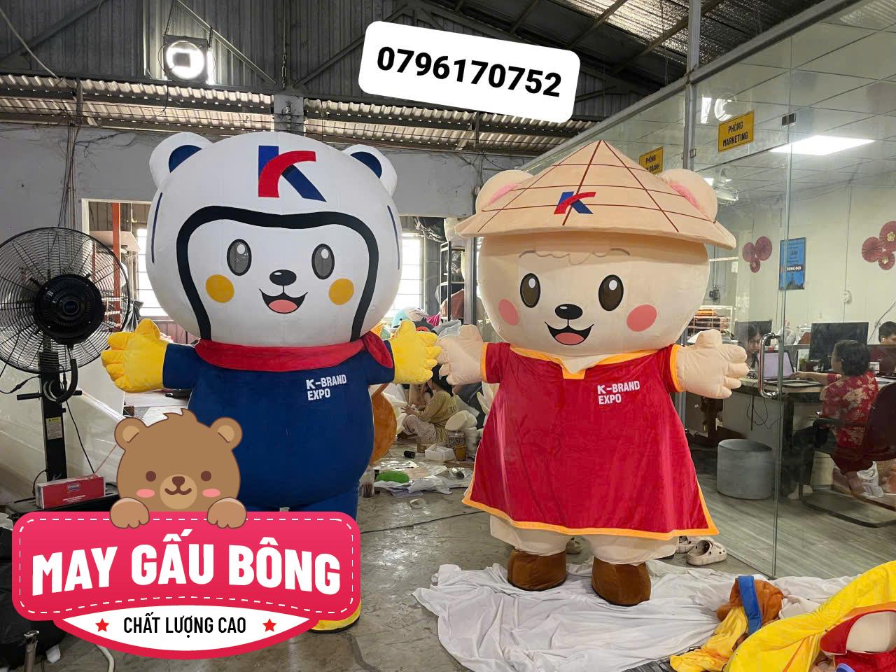 MASCOT HƠI GẤU K-BRAND EXPO MASCOT HƠI GẤU K-BRAND EXPO
