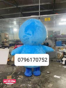 MASCOT HƠI CHIM CÁNH CỤT XANH