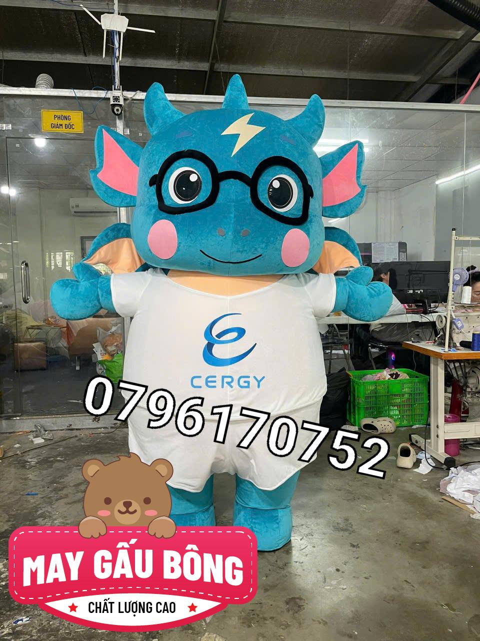 MASCOT HƠI KHỦNG LONG CERGY MASCOT HƠI KHỦNG LONG CERGY