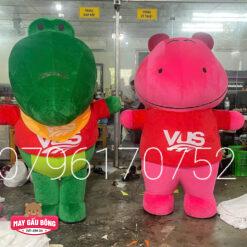 MASCOT HƠI CÁ SẤU VÀ HÀ MÃ VUS