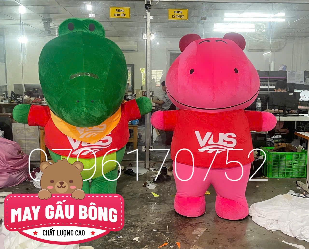 MASCOT HƠI CÁ SẤU VÀ HÀ MÃ VUS MASCOT HƠI CÁ SẤU VÀ HÀ MÃ VUS
